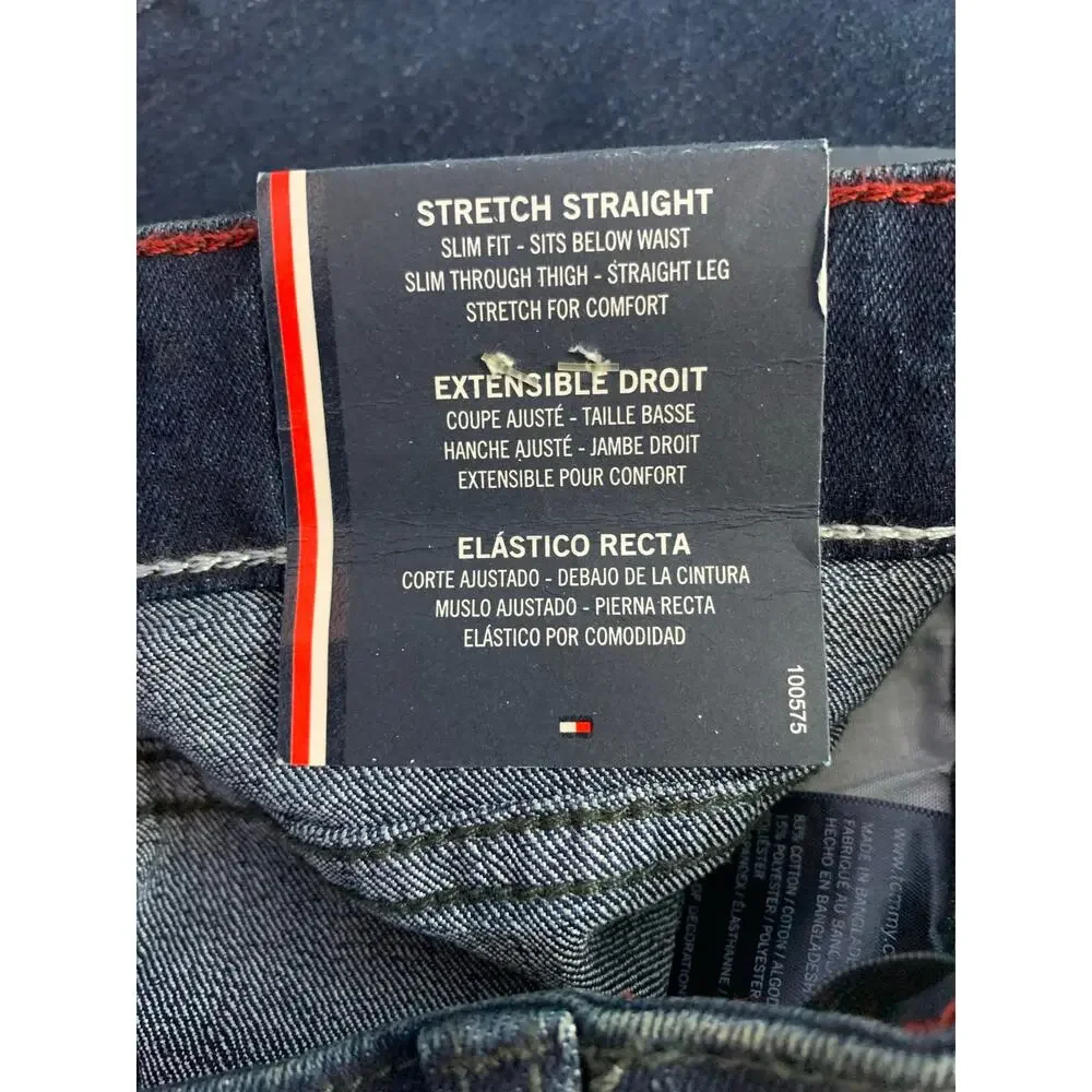 NWT Tommy Hilfiger Jeans Youth Girls Size 12 Skinny Stretch Straight Midrise
